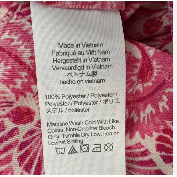 J. Crew Silky Flare Slip Skirt Pink Dandelion Swirl Sz S Trumpet‎ Midi Coquette - Picture 11 of 16